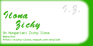 ilona zichy business card